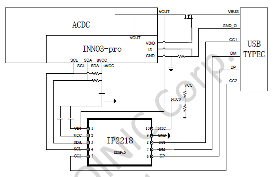 IP2218 USB接口的快速充電物理層IC