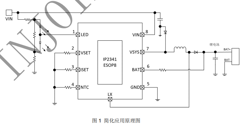 英集芯IP2341異步升壓充電芯片15V輸入4~6串鋰電池內(nèi)置功率mos